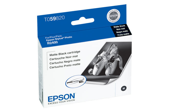 Epson T059820 R2400 Ink Matte Black, printers ink small format, Epson - Pictureline 