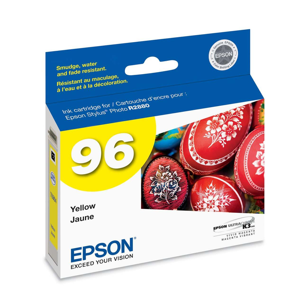 Epson T096420 R2880 Yellow Ink Cartridge (96), printers ink small format, Epson - Pictureline 