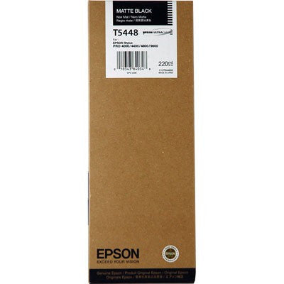 Epson T544800 4800/9600 Ink Matte Black 220ml, papers ink large format, Epson - Pictureline