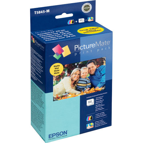 Epson PictureMate 200 Series Print Pack Matte (100), discontinued, Epson - Pictureline 