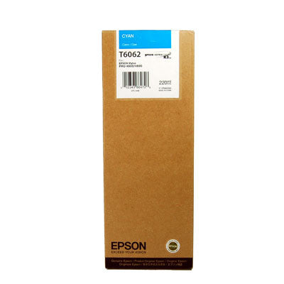 Epson T606200 4880/4800 Ultrachrome HDR Ink Cyan 220ml, papers ink large format, Epson - Pictureline