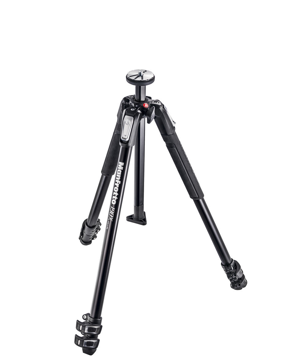 Manfrotto MT190X3 Aluminum 3 Section Tripod, tripods photo tripods, Manfrotto - Pictureline 