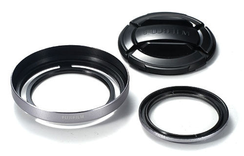 Fujifilm X20 Lens Hood and Filter Set Silver, lenses hoods, Fujifilm - Pictureline