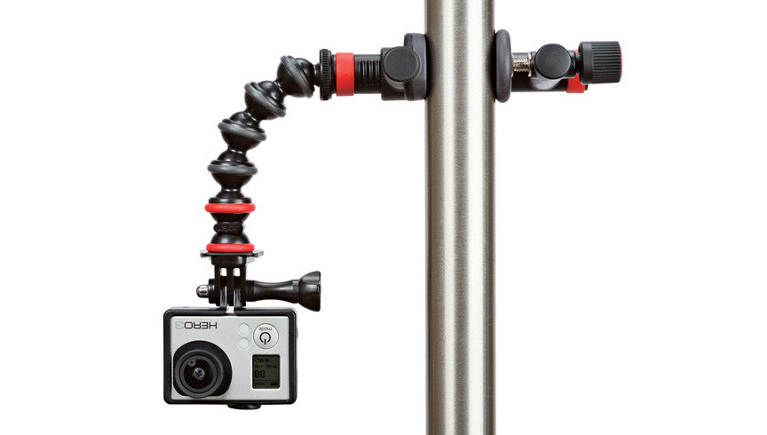 Joby Action Clamp & GorillaPod Arm (Black/Red), video gopro mounts, Joby - Pictureline - 3