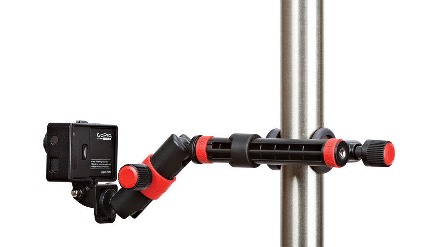Joby Action Clamp & Locking Arm (Black/Red), video gopro mounts, Joby - Pictureline - 1