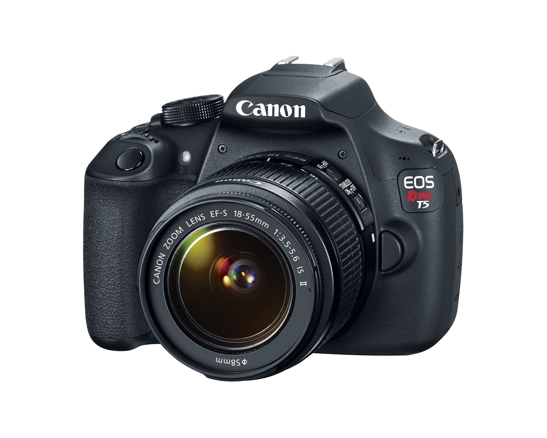 Canon EOS Rebel T5 18-55 IS II Kit (Black), discontinued, Canon - Pictureline  - 2