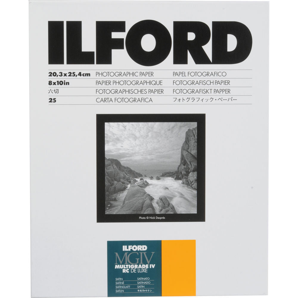 Ilford MG IV RC Satin 8x10 25, camera film darkroom, Ilford - Pictureline