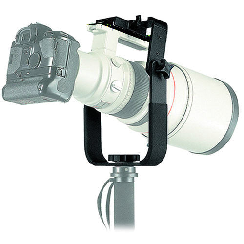 Manfrotto 393 Heavy Telephoto Lens Support w/RC3 Rapid Connect Plate, supports general accessories, Manfrotto - Pictureline - 2
