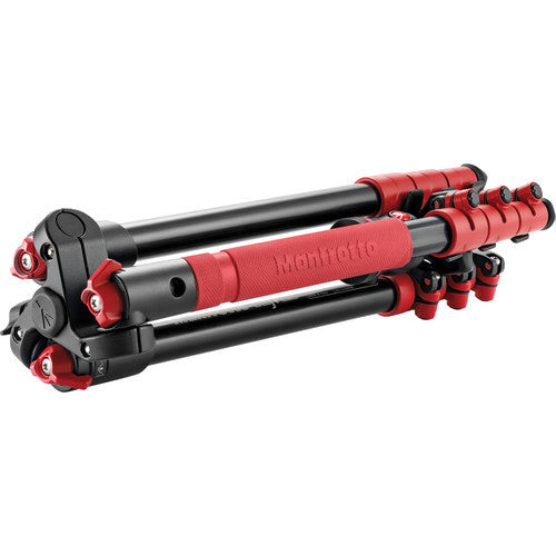 Manfrotto MKBFRA4R-BH Befree Compact Travel Tripod Red, tripods photo tripods, Manfrotto - Pictureline - 2