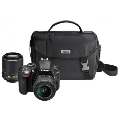 Nikon D3300 Digital SLR Camera 2 Lens Kit (18-55mm and 55-200mm ) + Bag, discontinued, Nikon - Pictureline  - 1