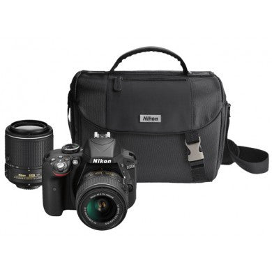 Nikon D3300 Digital SLR Camera 2 Lens Kit (18-55mm and 55-200mm ) + Bag, discontinued, Nikon - Pictureline - 1