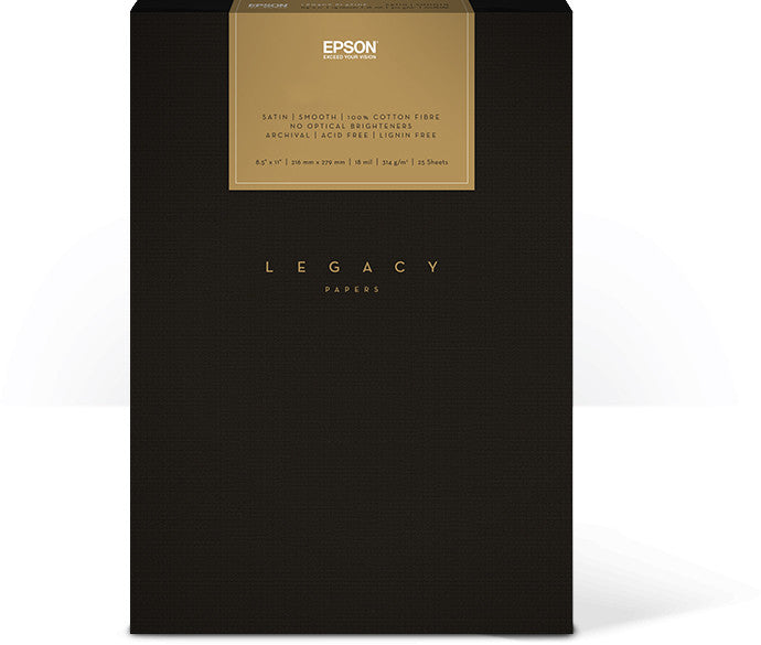 Epson Legacy Baryta Paper 8.5”x11” (25), papers sheet paper, Epson - Pictureline