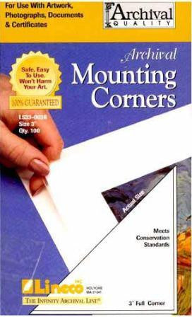Lineco Clear Photo Mounting Corners  1 1/4"" 250 count, papers mounting supplies, Lineco - Pictureline 