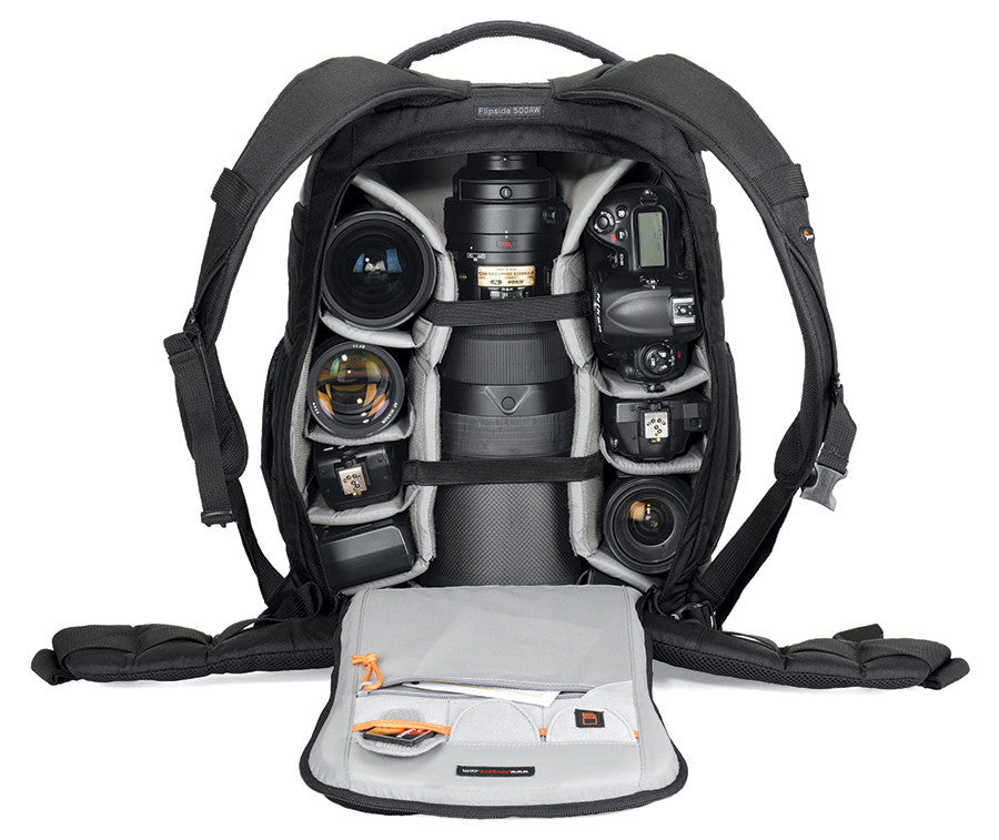 Lowepro Flipside 500 AW Camera Backpack (Black), bags backpacks, Lowepro - Pictureline - 3