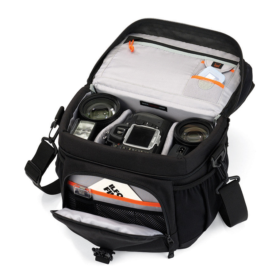 Lowepro Nova 180 AW Camera Shoulder Bag (Black), bags shoulder bags, Lowepro - Pictureline  - 3