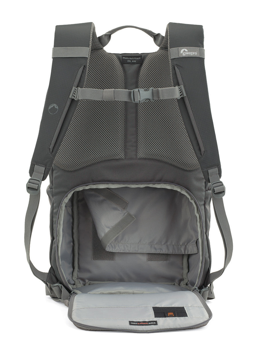 Lowepro Photo Hatchback 22L AW Camera Backpack (Slate Grey), discontinued, Lowepro - Pictureline - 4