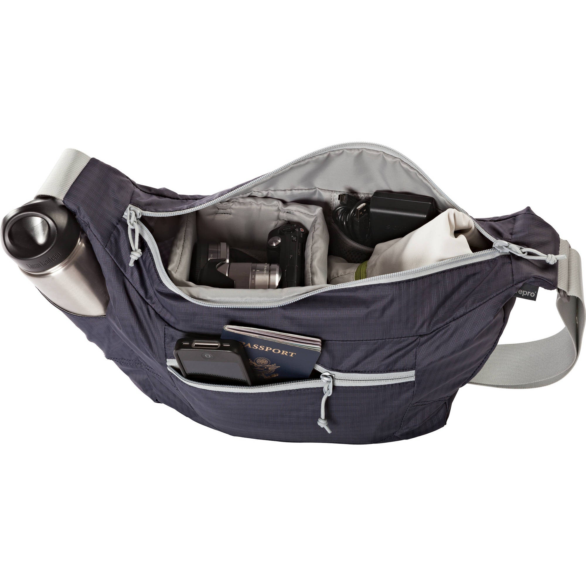 Lowepro Photo Sport Shoulder 12L Camera Bag (Purple/Grey), bags shoulder bags, Lowepro - Pictureline - 8