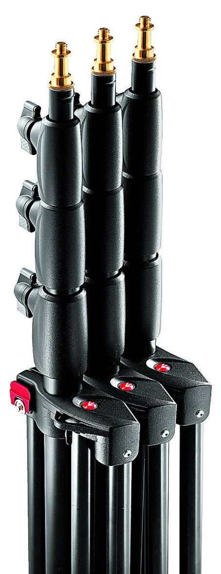 Manfrotto 1004BAC-3 Black Ranker Stand Air Cushioned 12' - 3 Pack, supports stacker stands, Manfrotto - Pictureline 