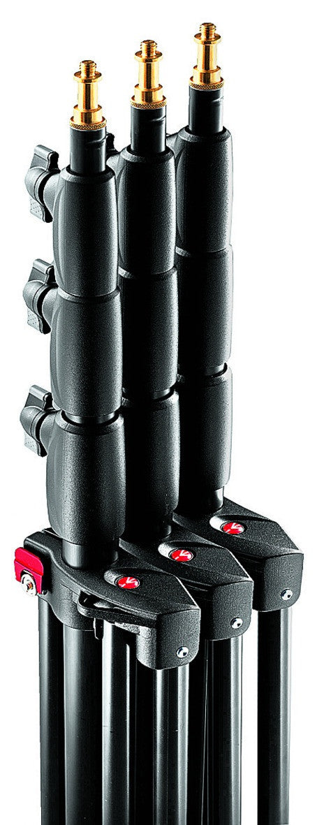 Manfrotto 1004BAC-3 Black Ranker Stand Air Cushioned 12' - 3 Pack, supports stacker stands, Manfrotto - Pictureline