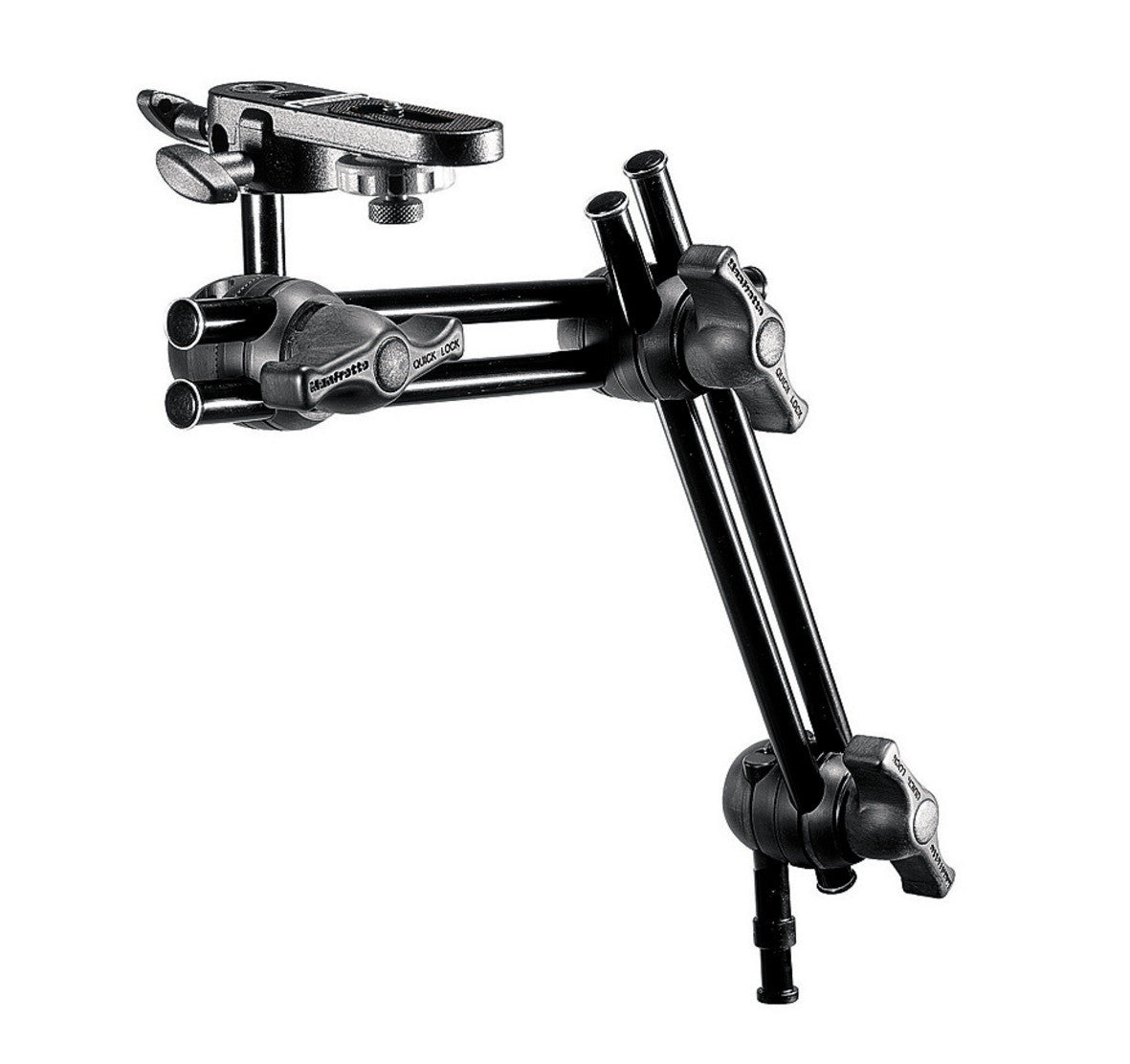 Manfrotto 396B-2 2-Section Double Articulated Arm With Camera Bracket, supports general accessories, Manfrotto - Pictureline 