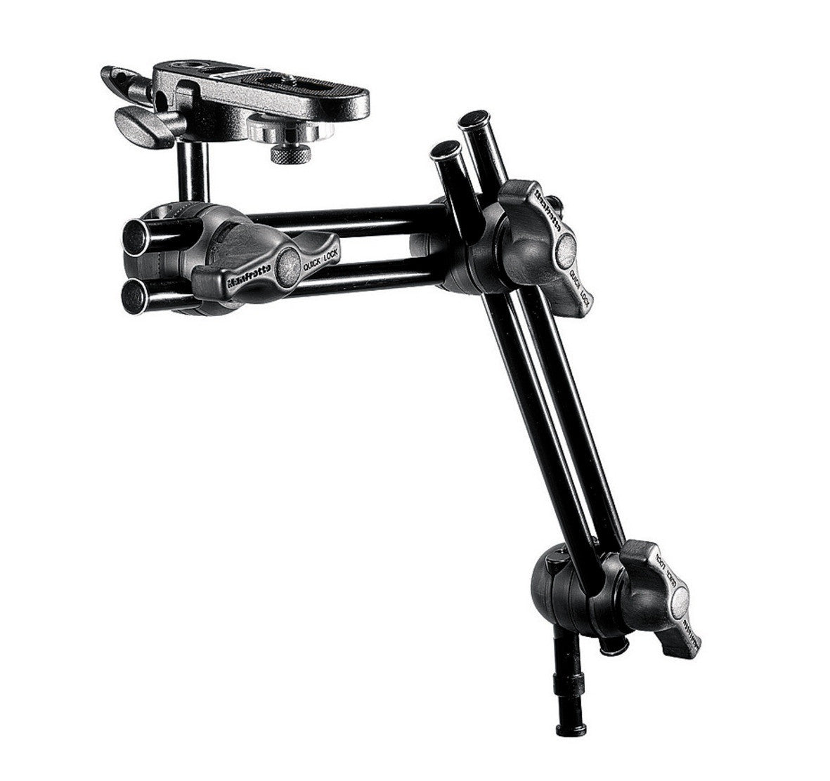 Manfrotto 396B-2 2-Section Double Articulated Arm With Camera Bracket, supports general accessories, Manfrotto - Pictureline