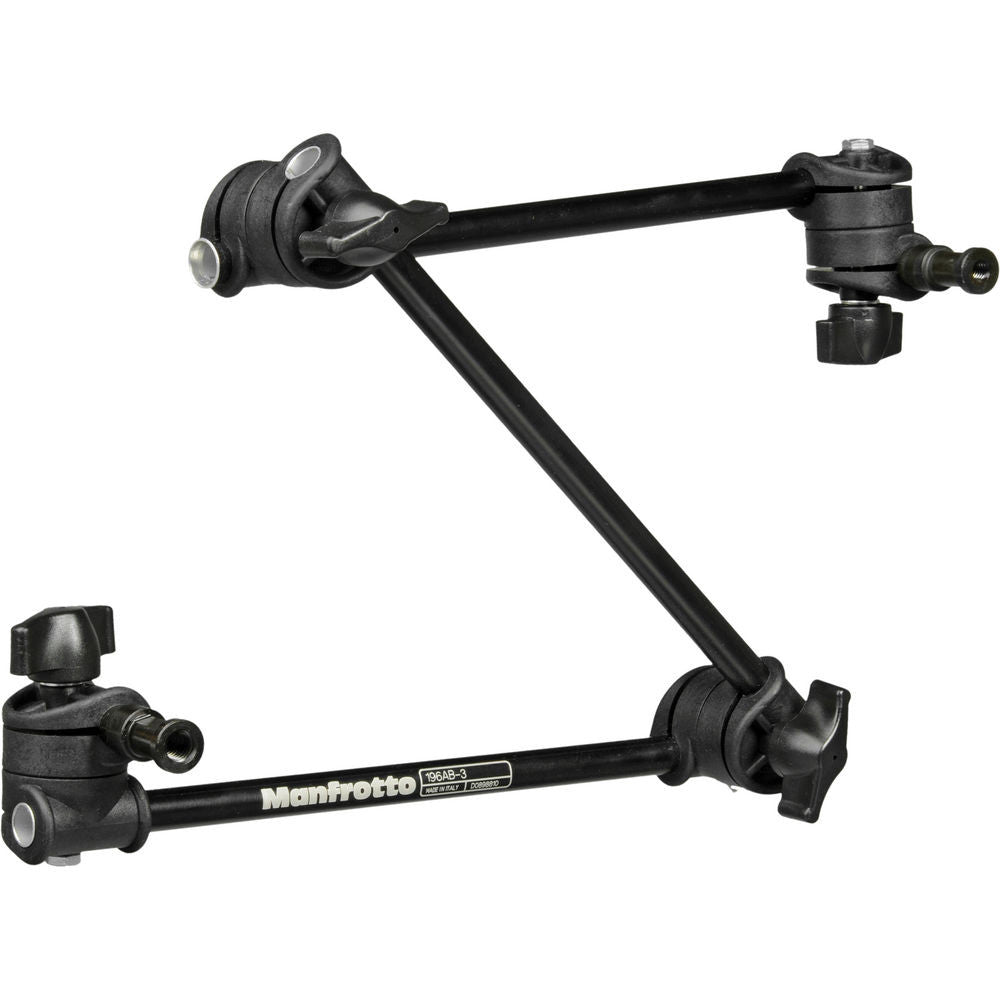 Manfrotto196AB-3 3 Section Single Articulated Arm Without Camera Bracket, supports general accessories, Manfrotto - Pictureline - 1