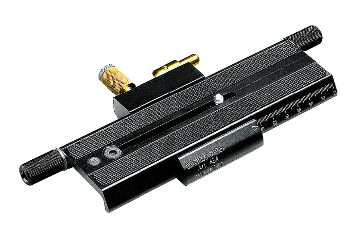 Manfrotto 454 Micro Positioning Sliding Plate, tripods plates, Manfrotto - Pictureline 