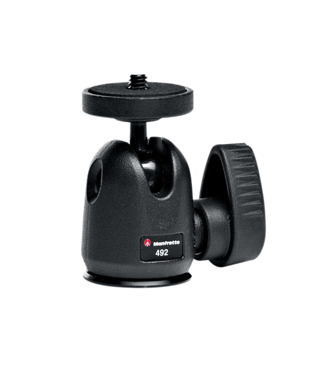 Manfrotto 492 Mini Ball Head, tripods ball heads, Manfrotto - Pictureline