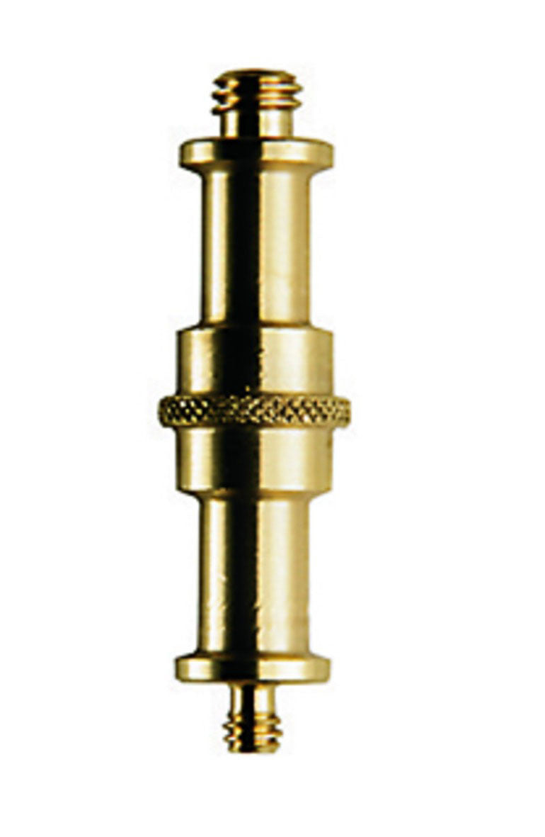 Manfrotto 013 Double End Stud (1/4"-20 And 3/8") Adapter Spigot, supports general accessories, Manfrotto - Pictureline 