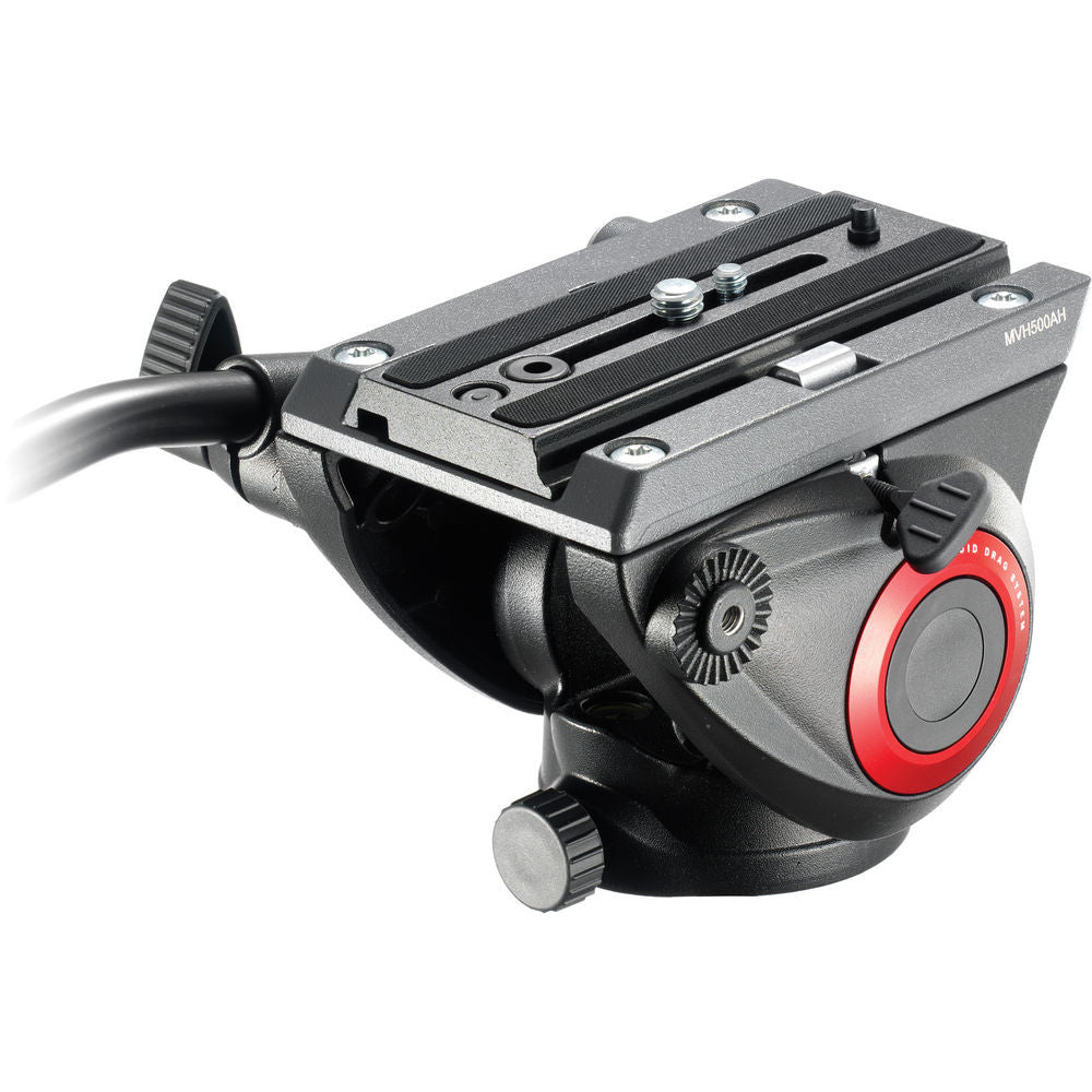Manfrotto Video MVH500AH Pro Fluid Head with Flat Base, tripods video heads, Manfrotto - Pictureline  - 2