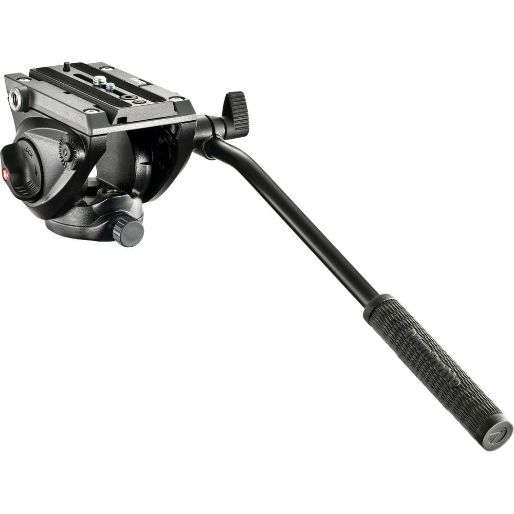 Manfrotto Video MVH500AH Pro Fluid Head with Flat Base, tripods video heads, Manfrotto - Pictureline  - 1