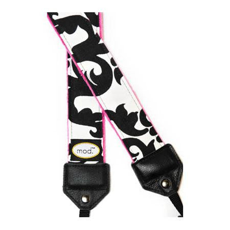 MOD Black/Pink Damask Classic Camera Strap, camera straps, MOD - Pictureline - 1