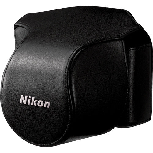 Nikon CB-N1000SA Black Leather Body Case Set for V1, bags pouches, Nikon - Pictureline - 2