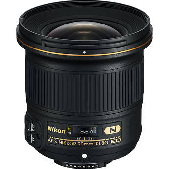 Nikon AF-S 20mm f/1.8G ED Lens, lenses slr lenses, Nikon - Pictureline 