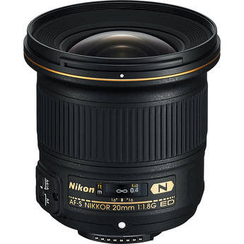 Nikon AF-S 20mm f/1.8G ED Lens, lenses slr lenses, Nikon - Pictureline