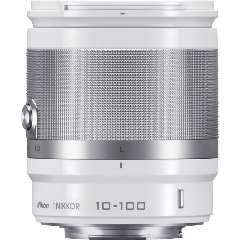 Nikon 1 Nikkor 10-100mm f/4-5.6 VR CX Lens White, discontinued, Nikon - Pictureline