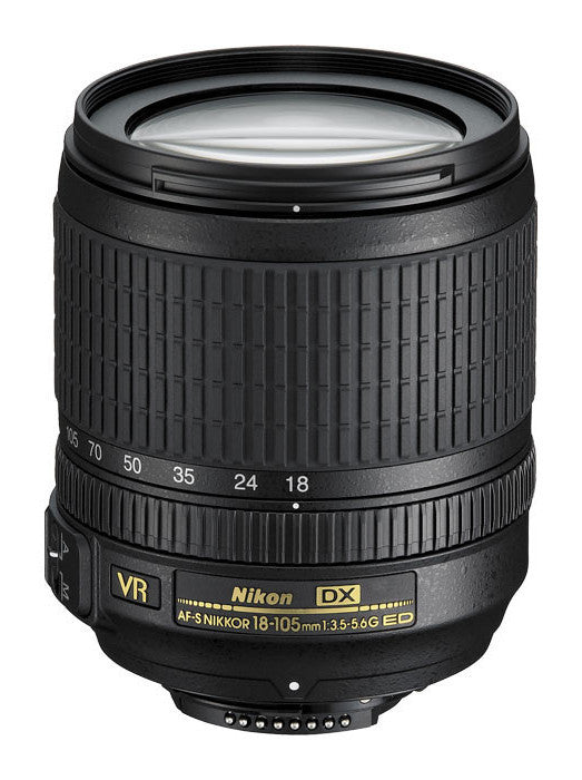 Nikon 18-105mm f/3.5-5.6G ED VR AF-S DX Nikkor Lens, lenses slr lenses, Nikon - Pictureline - 1