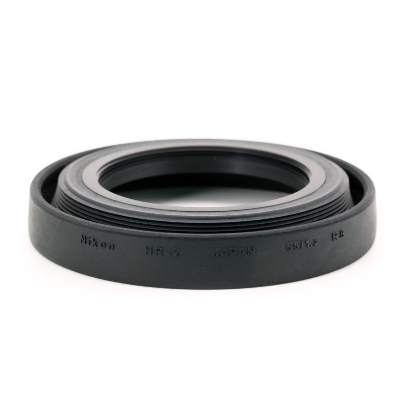 Nikon HR-2 Screw-On Rubber Lens Hood for 50mm f/1.2 AI-S, 50mm f/1.4, 1.8 D-AF, and 58mm f/1.2 Noct AI-S Lenses, lenses hoods, Nikon - Pictureline - 2