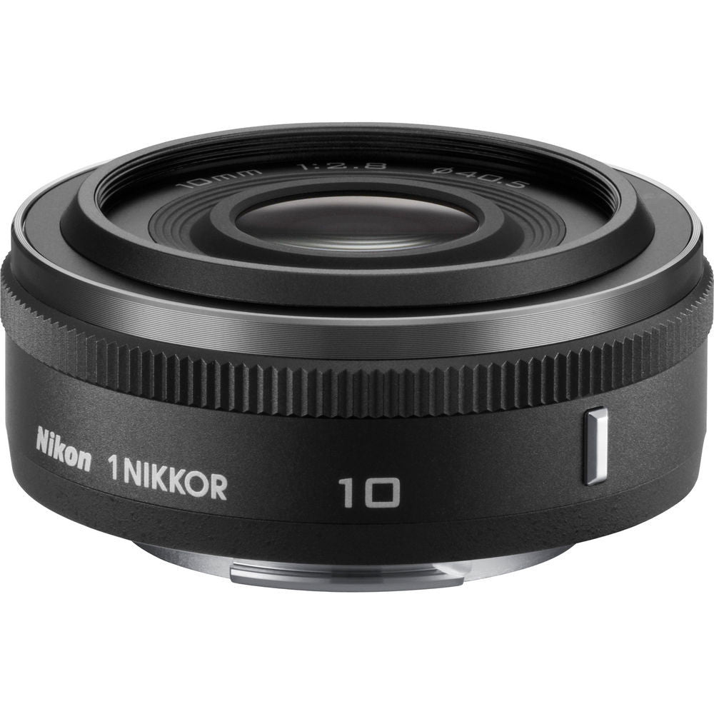 Nikon 1 Nikkor 10mm f/2.8 CX Lens Black, lenses mirrorless, Nikon - Pictureline  - 1
