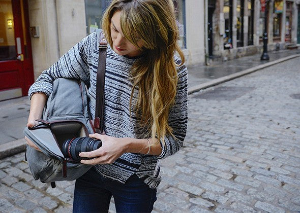 ONA The Bolton Street Camera Backpack Dark Tan, bags backpacks, ONA - Pictureline - 5