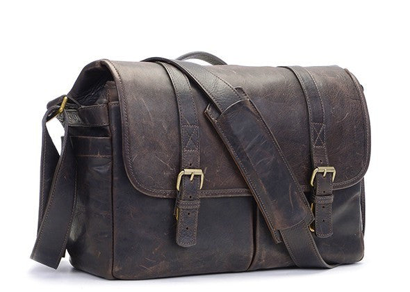 ONA The Brixton Camera and Laptop Messenger Bag Dark Truffle Leather, bags shoulder bags, ONA - Pictureline  - 3