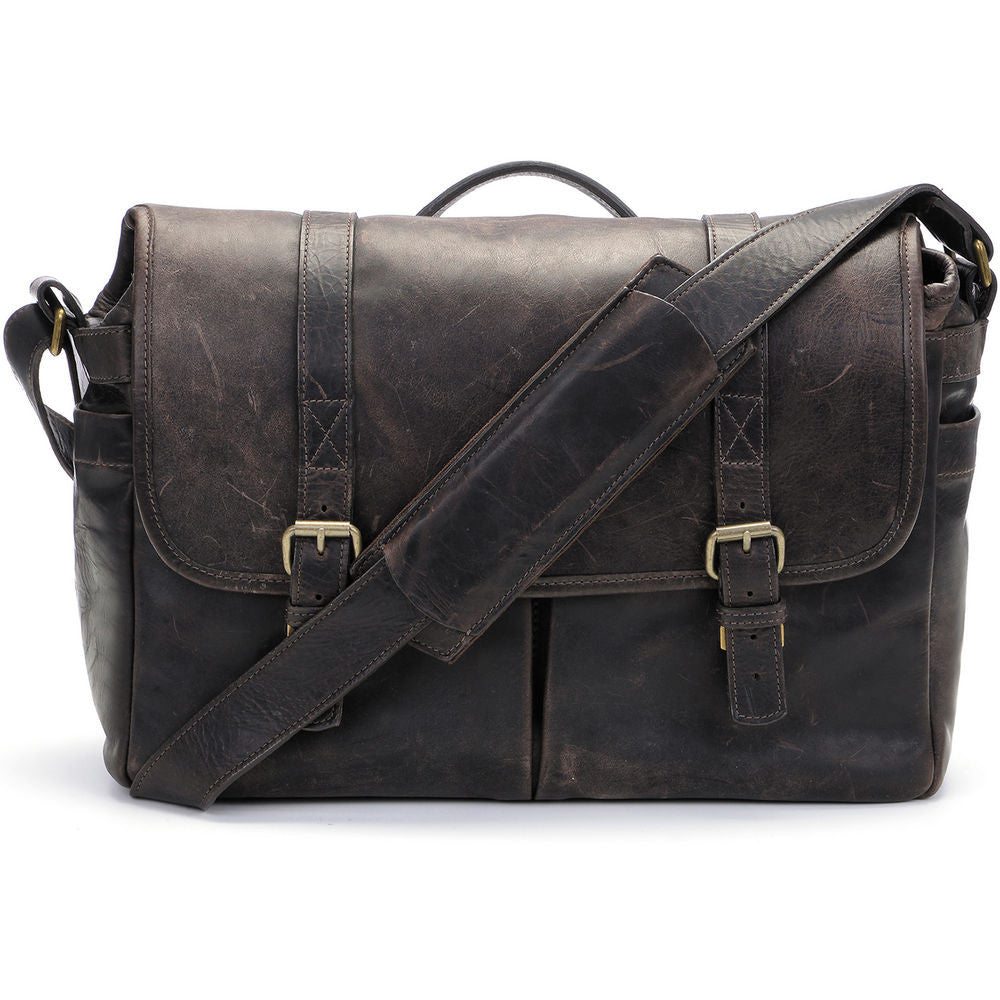 brixton canvas backpack laptop ONA The Brixton Camera and Laptop Messenger Bag Dark Truffle Leather