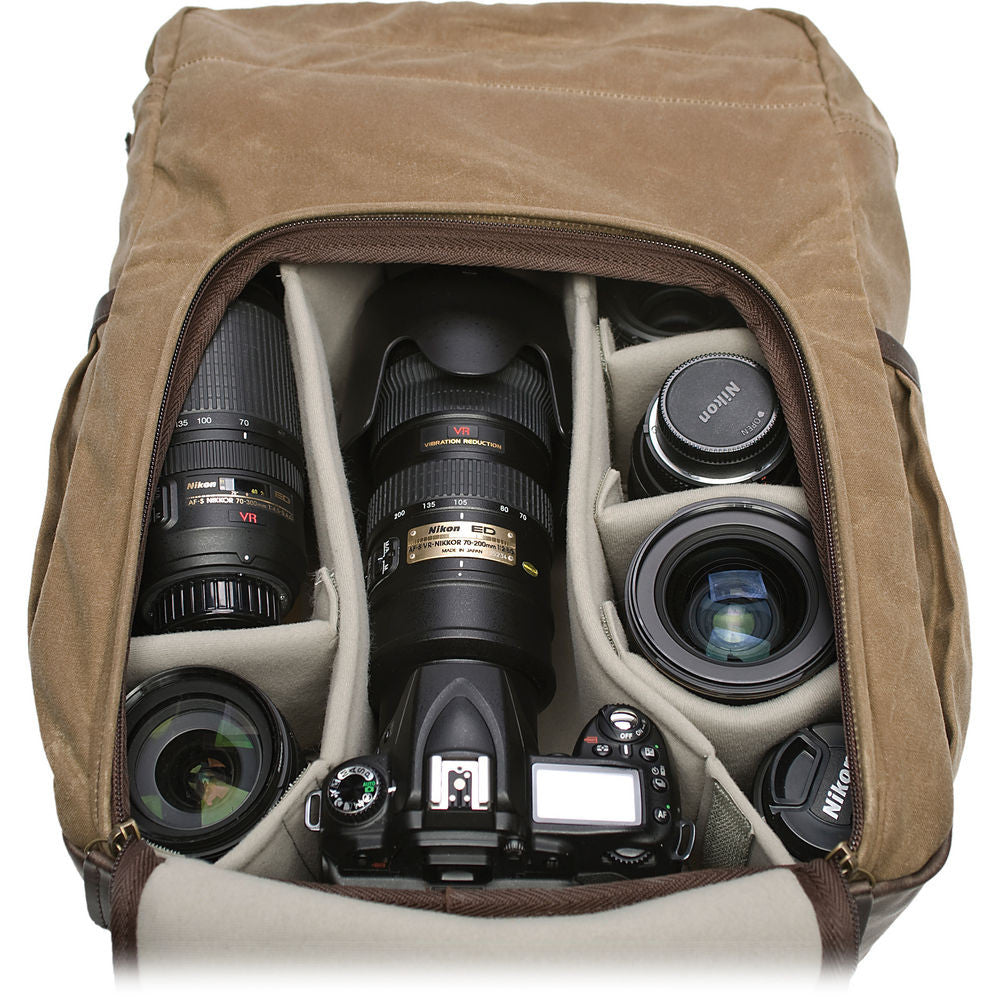 ONA Camps Bay Camera and Laptop Backpack Field Tan, bags backpacks, ONA - Pictureline  - 2