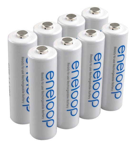 Panasonic Eneloop AA Ni-MH Rechargeable Batteries 8-Pack, camera batteries & chargers, Panasonic - Pictureline