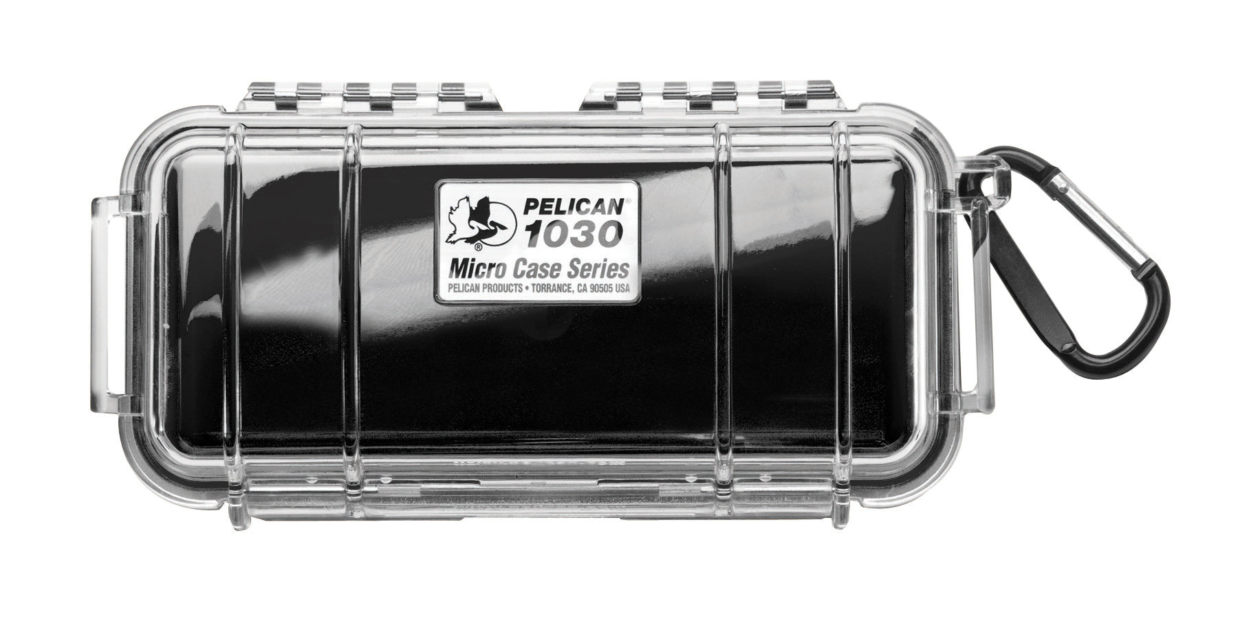 Pelican 1030 Micro Case Clear/Black, bags hard cases, Pelican - Pictureline 