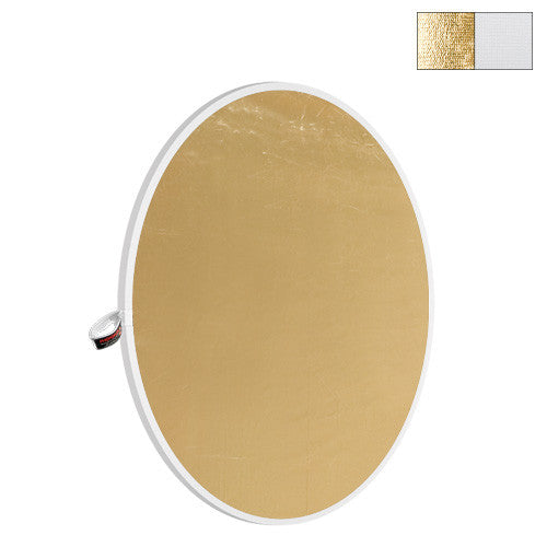 Photoflex 52" White/Gold LiteDisc Reflector, lighting reflectors, Photoflex - Pictureline