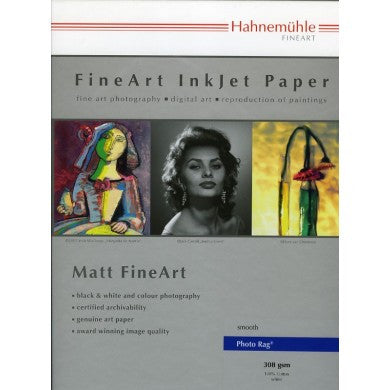 Hahnemuhle Photo Rag 308 8.5x11 25, papers sheet paper, Hahnemuhle - Pictureline