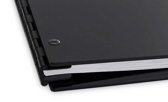 Pina Zangaro Vista 11x8.5 Presentation Book Onyx, papers portfolio books & supplies, Pina Zangaro - Pictureline  - 2