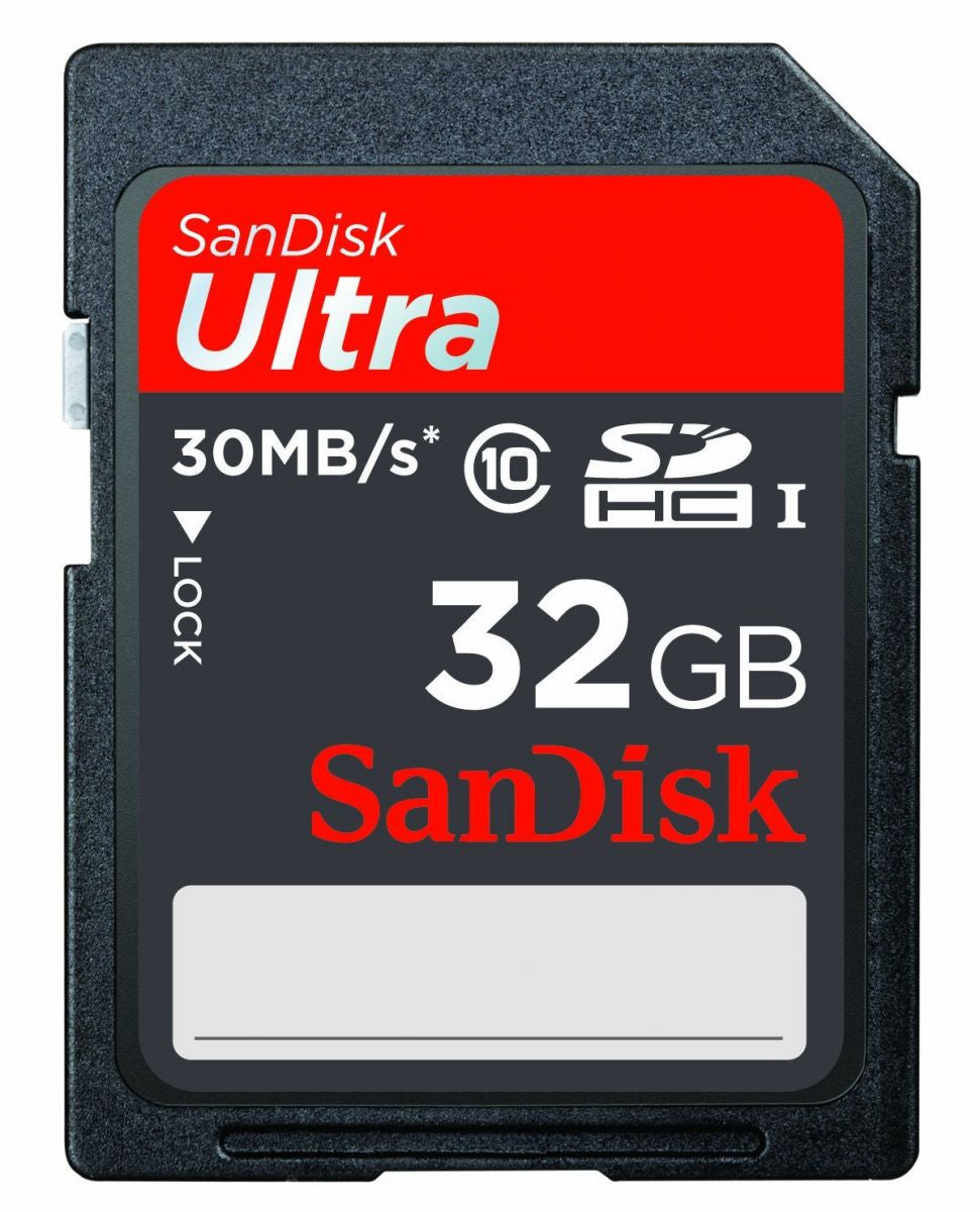 SanDisk Ultra 32GB SDHC Card Class 10 80 MB/s, discontinued, SanDisk - Pictureline 