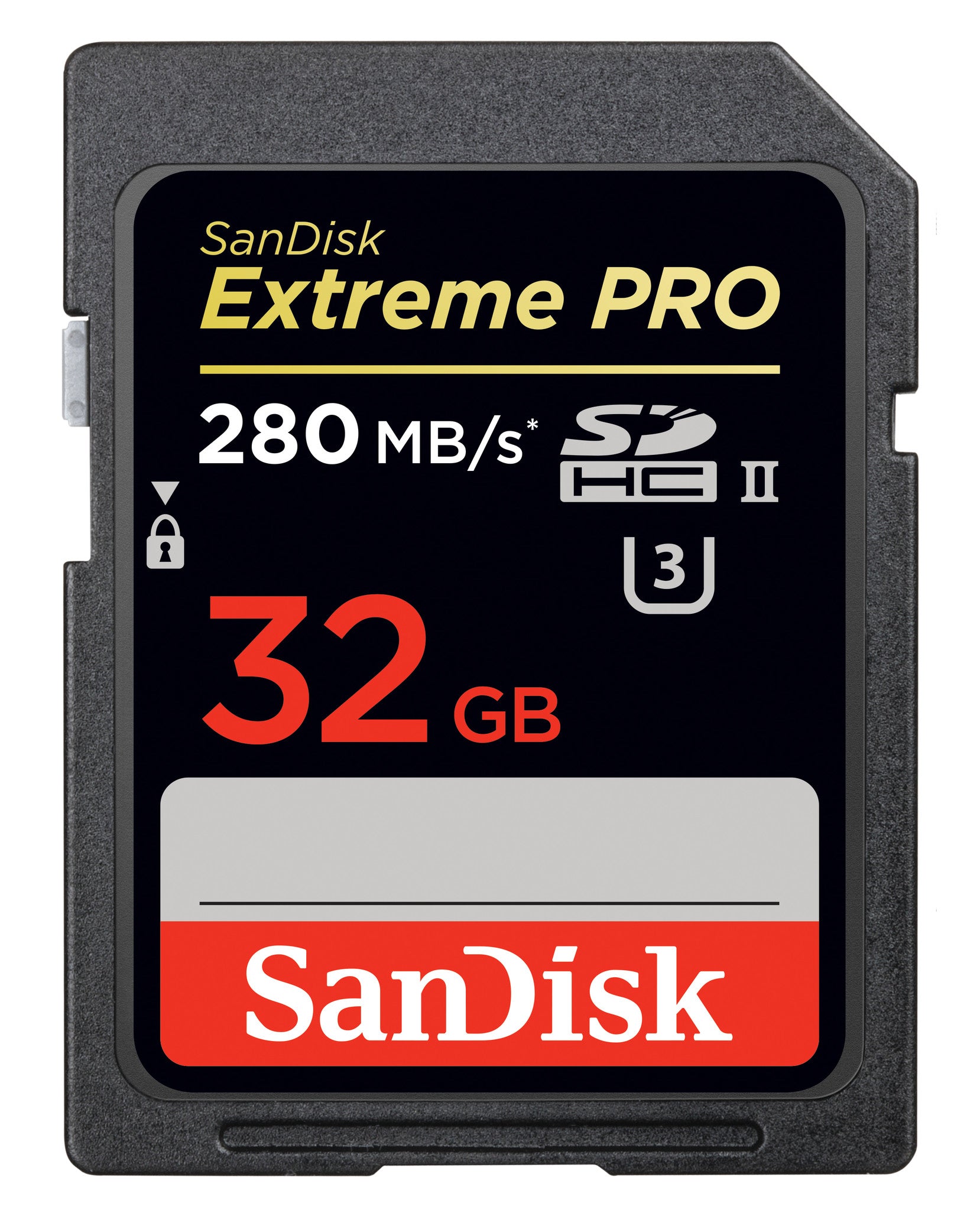 SanDisk Extreme Pro SDHC 32GB UHS-II (U3) Memory Card 280 MB/s, camera memory cards, SanDisk - Pictureline 